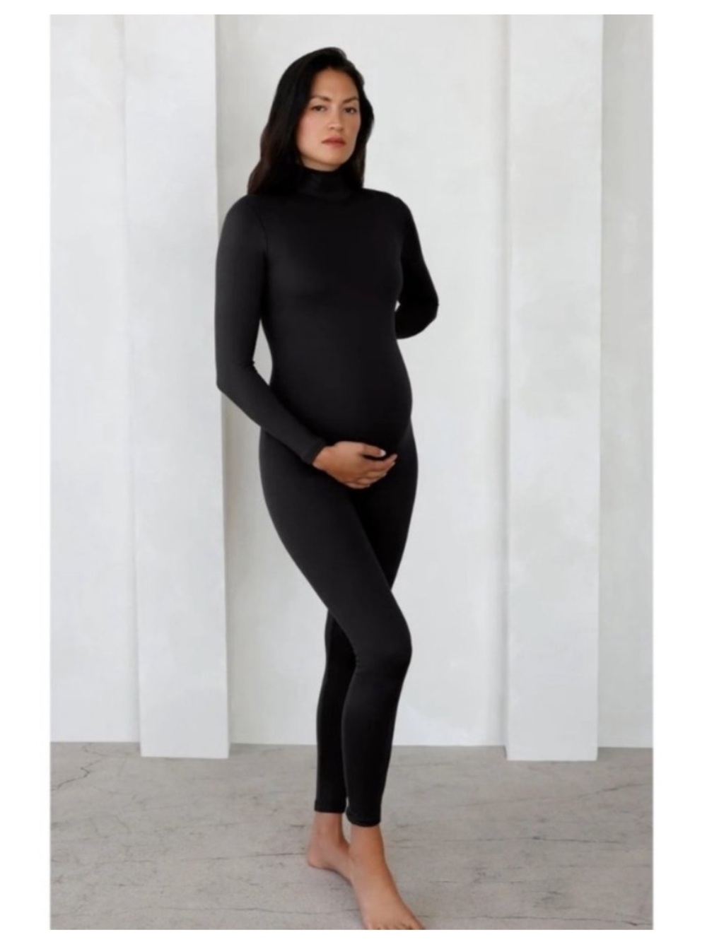 BumpSuit || The Penelope Bumpsuit Long Sleeved High Neck in Black Small